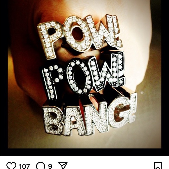 nOIr Jewelry 2013 Bang DC comics silver tone ring size 6 - Picture 4 of 14